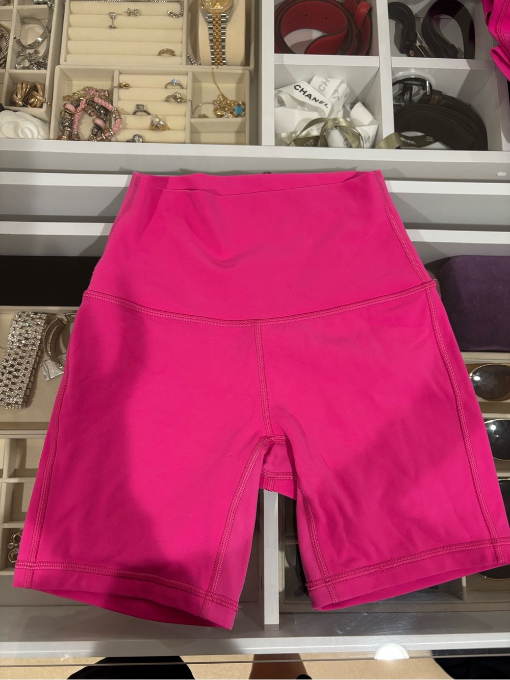 lululemon athletica Hot Pink High-Rise Bike Shorts